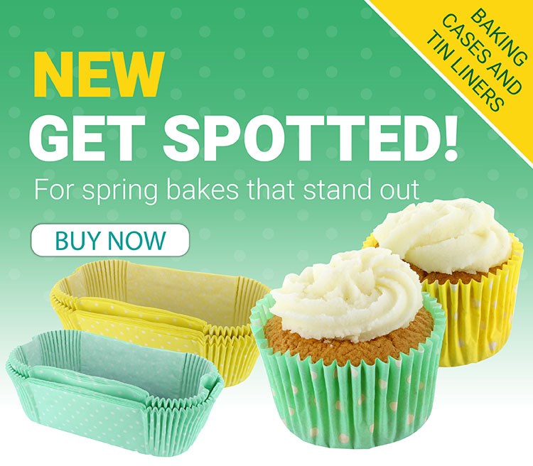 Spring Spotty Baking Cases and Liners