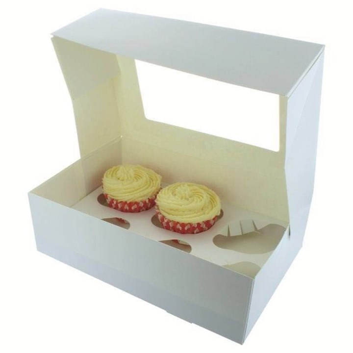 White Cupcake Box - Single