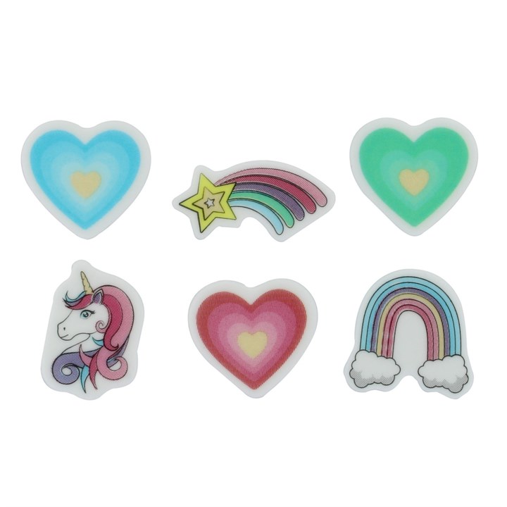 Unicorn & Rainbow Sugar Decorations